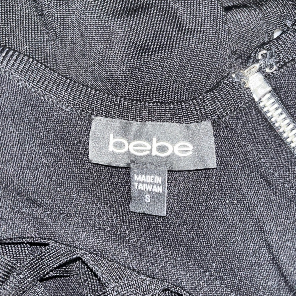 Bebe Black Cutout Bandage Mini Dress – Early 2000s Inspo - Picture 5 of 7